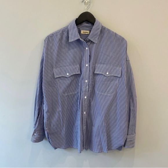 Zadig & Voltaire Tamara Stripes Button Down Shirt - Picture 6 of 10